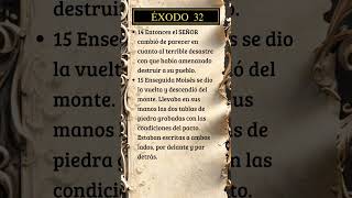 Éxodo 32 1415 dios biblia versiculodeldia [upl. by Seagrave778]