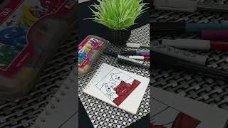 Mini drawing inspo 🐼🐻🐻‍❄️ ytshorts youtube friends art youtubeviral viralvideo reels drawing [upl. by Bikales889]