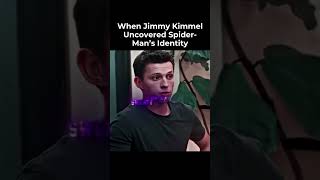 When Jimmy Kimmel Uncovered SpiderMan’s Identity😂 [upl. by Llezo554]