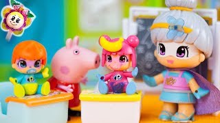 PEPPA PIG LLEVA A LOS BEBÉS PIN Y PON A LA ESCUELA DE SUPERBEBÉS DONDE ESTUDIA LADYBUG Y ABUELA CLOE [upl. by Inger]