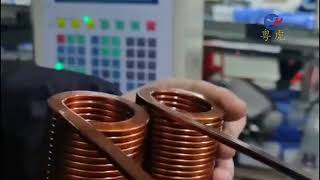 Flat Enameled Copper Wire Stereo Winding Machine Manufacturer Photovoltaic Flat Hollow Coil [upl. by Shiri]