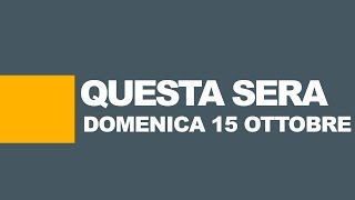 STASERA IN TV  Programmi tv oggi domenica 15 ottobre 2017 Rai Mediaset e altre reti [upl. by Iah]