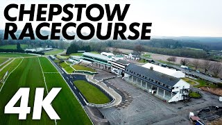 Chepstow Racecourse  Piercefield Park Chepstow UK  4K Drone Flyover [upl. by Eiramrebma]