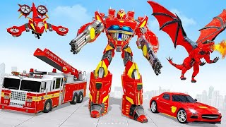 Fire Truck Robot Multi Transform Game 2023  IOS Android Gameplay [upl. by Hermes241]