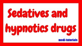 Sedatives and hypnotics drug  CNS pharmacology  Barbiturates  medi tutorials [upl. by Mair]