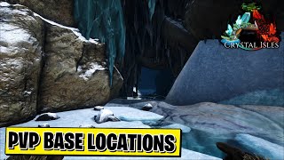 Ark Crystal Isles  Hidden PVP Base Locations [upl. by Payne]