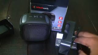 Blackweb Rugged Bluetooth Speaker Unboxing [upl. by Silloh]