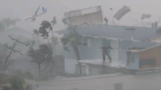 Hurricane Milton Scariest Tornado Moments Ever Caught On Camera  Fort Myers Florida USA [upl. by Seppala]