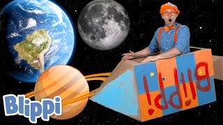 Blippi Builds A Rocketship Learn About The Solar System  Science Videos For Kids [upl. by Humberto]