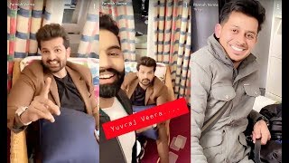 Parmish Verma Fun With Yuvraj Hans  Laddi  Bhullar on Jinde Meriye Shoot [upl. by Yole]