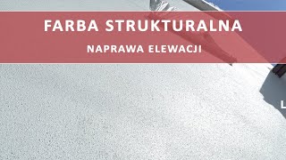 Farba strukturalna  maskowanie defektów elewacji [upl. by Annaihr]