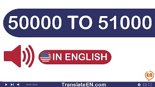 Numbers 50000 To 51000 In English Words [upl. by Aved]