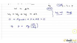 A mass of M kg is suspended by a weightless string The horizontal force that is required [upl. by Pugh300]