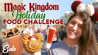 Ultimate Holiday Magic Kingdom Food Challenge Trying All Of The Disney Treats [upl. by Alvis]