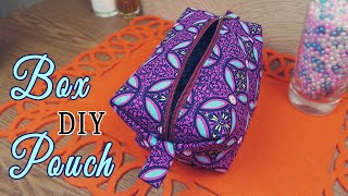 DIY Zippered Box Pouch [upl. by Bobine]