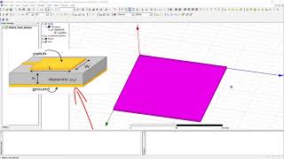 DESIGN OF A RECTANGULAR EDGEFED MICROSTRIP PATCH ANTENNA  24GHz [upl. by Yrrep]