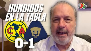 HUNDIDO EL AMÉRICA EN LA TABLA  Club América vs Pumas UNAM  Torneo Apertura 2024 Liga MX [upl. by Edelman]