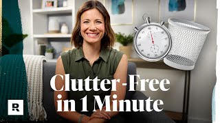 5 One Minute Habits to Keep Your Life ClutterFree [upl. by Arabela]