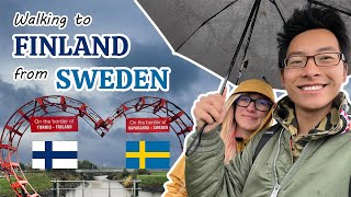 We Walked To Finland From Sweden  Worlds Northernmost IKEA Store  Nordic Border Crossing [upl. by Cleaves]