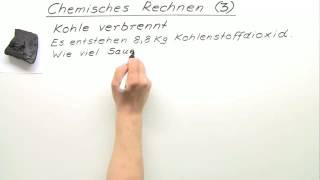 VOLLSTÄNDIGE VERBRENNUNG VON KOHLENSTOFF  BERECHNUNG  ÜBUNGSVIDEO 3  Chemie [upl. by Nylirrej]