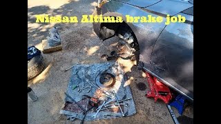 Nissan Altima brake job [upl. by Nomaid]