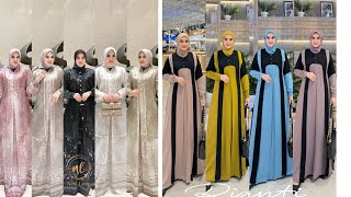 GAMIS LEBARAN TERBARU 2025 GAMIS MEWAH SIMPLE ELEGAN GAMIS CANTIK [upl. by Anatol471]