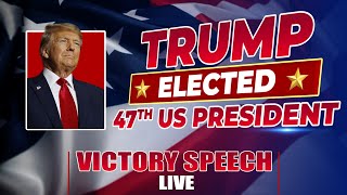 BREAKING  US Election Results  Donald Trump speaks after winning the 2024 Presidential Election [upl. by Dusza]