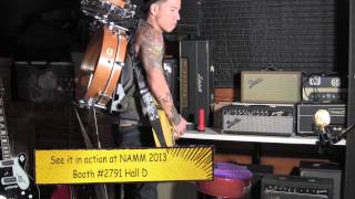 Farmer BackBeat foot drum  NAMM 2013 preview [upl. by Eynahpets]