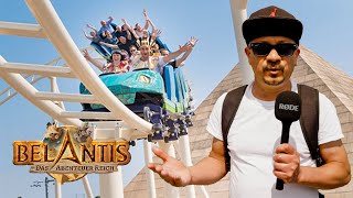 Belantis Amusement Theme Park in Leipzig  MrBeast Feastables Sweepstakes Theme Park [upl. by Ahsauqal]