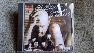 GG Allin Carnival of Excess CD Unboxing [upl. by Fesoy]