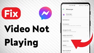 How to Fix Video Not Playing On Messenger Updated [upl. by Didier]