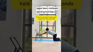 Master Chakrasana with 3 Easy Steps using a Chair yogawithchair Yoga yogatips [upl. by Holbrook]