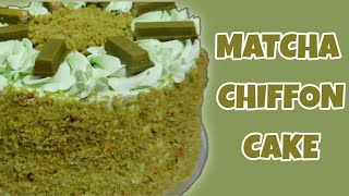 MATCHA CHIFFON CAKE [upl. by Millman]