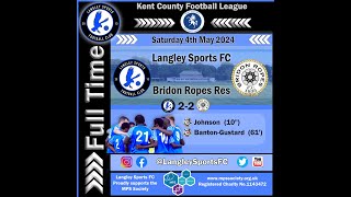 Langley Sports 22 Bridon Ropes Res 04052024 Goal Highlights [upl. by Kolivas]