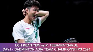 Loh Kean Yew vs Panitchaphon Teeraratsakul  Badminton Asia Team Championships 2024 [upl. by Prima679]