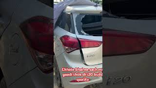 Hyundai I20 build Quality automobile Super build quality  Accident with truck [upl. by Varuag]