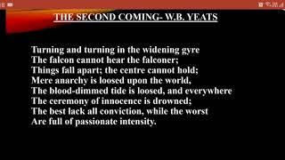 quotThe Second Comingquot  by W B Yeats in bengali  line by line explanation [upl. by Giddings189]