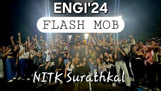 ENGI 24 FLASH MOB🔥💥 NITK Surathkal  ENGINEER Tech Fest  Artist reveal  nitsurathkalnit [upl. by Nipha]