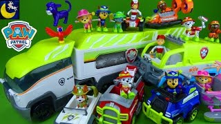 Lots of Paw Patrol Jungle Rescue Toys Jungle Paw Patroller Paw Terrain Vehicle amp Pups Car Toys [upl. by Mandeville]