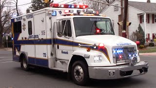 Teaneck Volunteer Ambulance Corps Ambulance 72 Responding 121218 [upl. by Swart705]