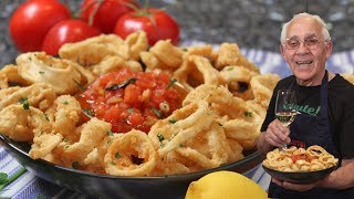 Fried Calamari Recipe [upl. by Arlyn]