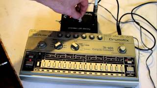 Synthrotek pt2399 delay 555 timer MOD w TR606 Drum Machine [upl. by Filomena127]