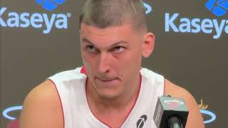 Tyler Herro interview at 2024 Miami HEAT Media Day [upl. by Macmillan706]