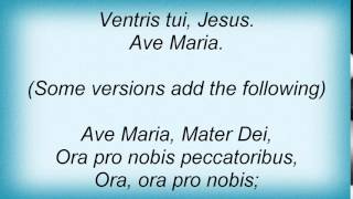 Luciano Pavarotti  Ave Maria Lyrics [upl. by Ruffin25]