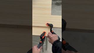 One person can also build a cabinet on site with this pair of woodworking quick F clampsviralvideo [upl. by Mount]