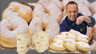 GRAFFE NAPOLETANE CON BIGA 12 ORE DI FERMENTAZIONEFatte a mano corso di pasticceria napoletana [upl. by Meehyr]