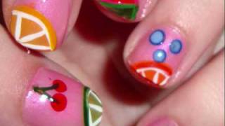 Summer Fruit Nail Design [upl. by Guthrie]