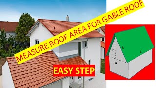 Avoid Mistakes Correctly Measure Gable Roof Roof area [upl. by Mellins]