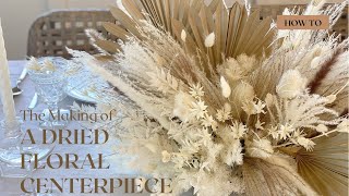 Whimsical Bleached Floral Centerpiece  How to Design [upl. by Lefton]