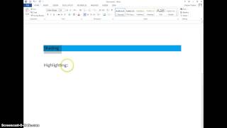 How to Shade and Highlight in Word [upl. by Arehahs]